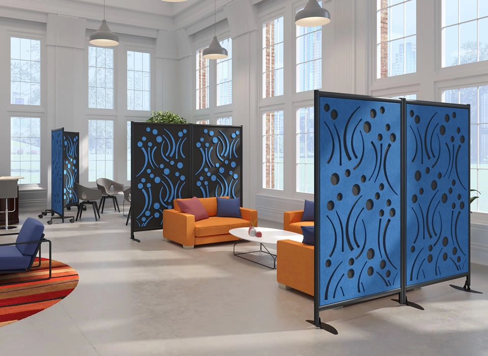 Interiors - Mobile Office - Mobile Dividers - MergeWorks - EchoDeco - Villa Wall - Fiesta Design