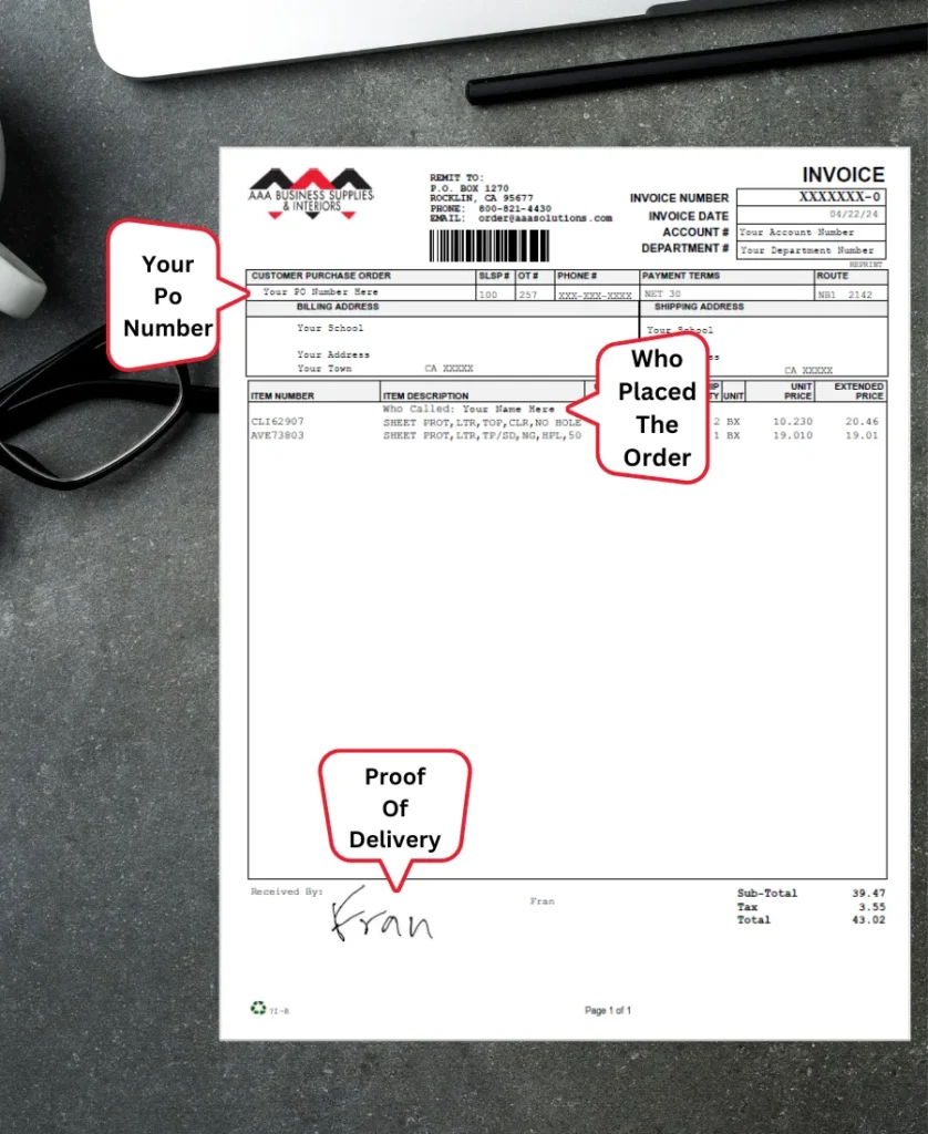 Proof Of Delivery