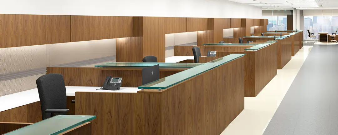 Contemporary office waiting lounge