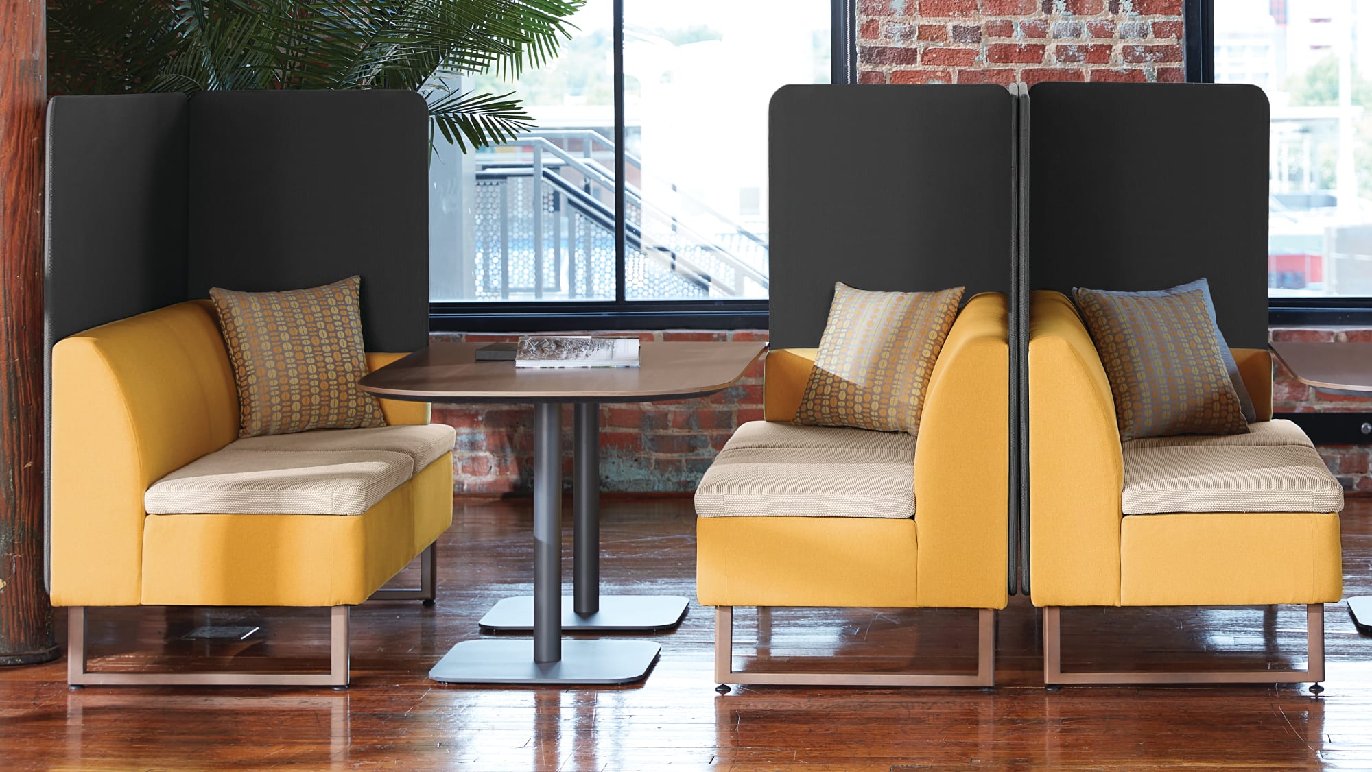 Bright modern office café