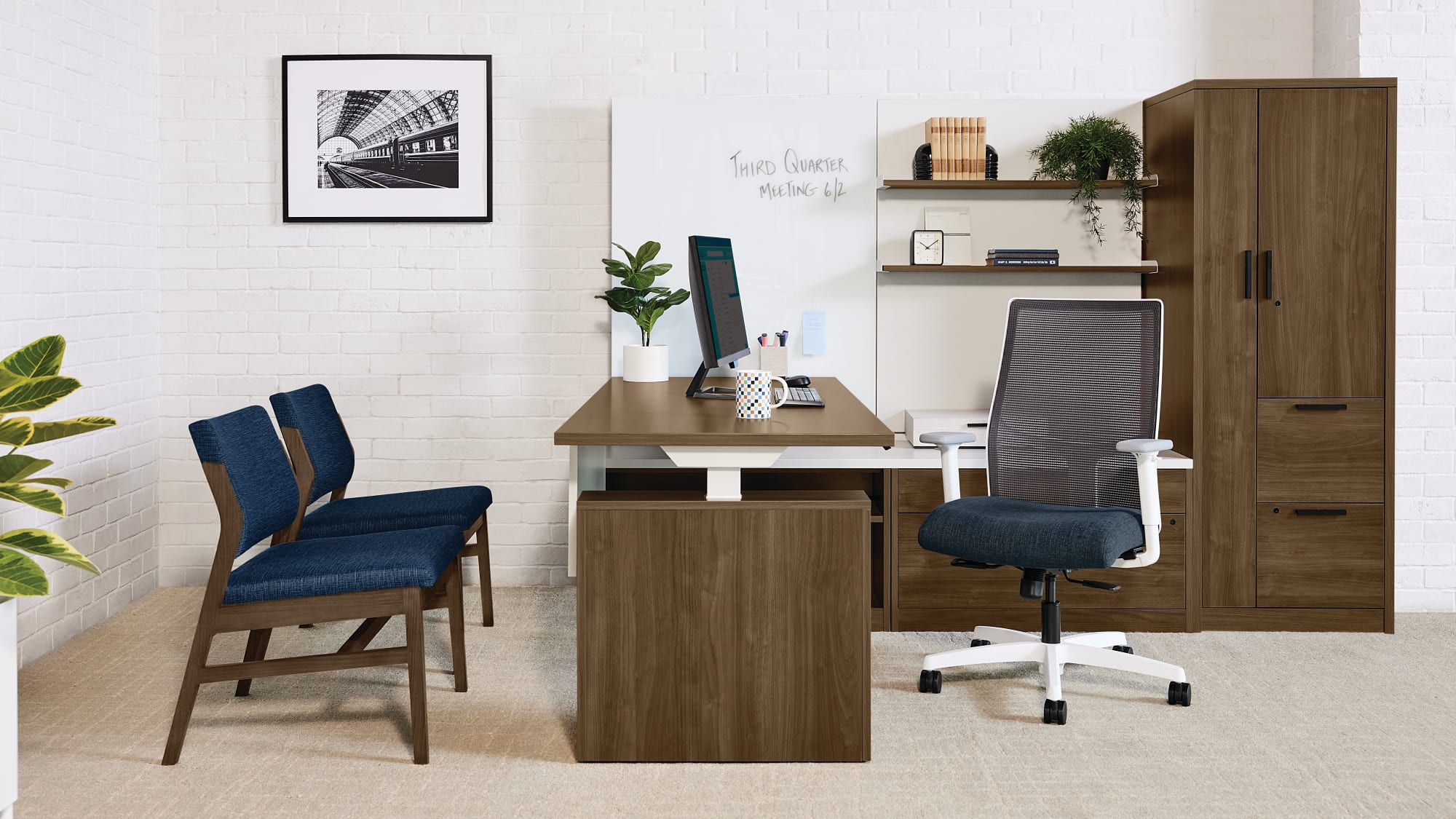 Professional private office setting