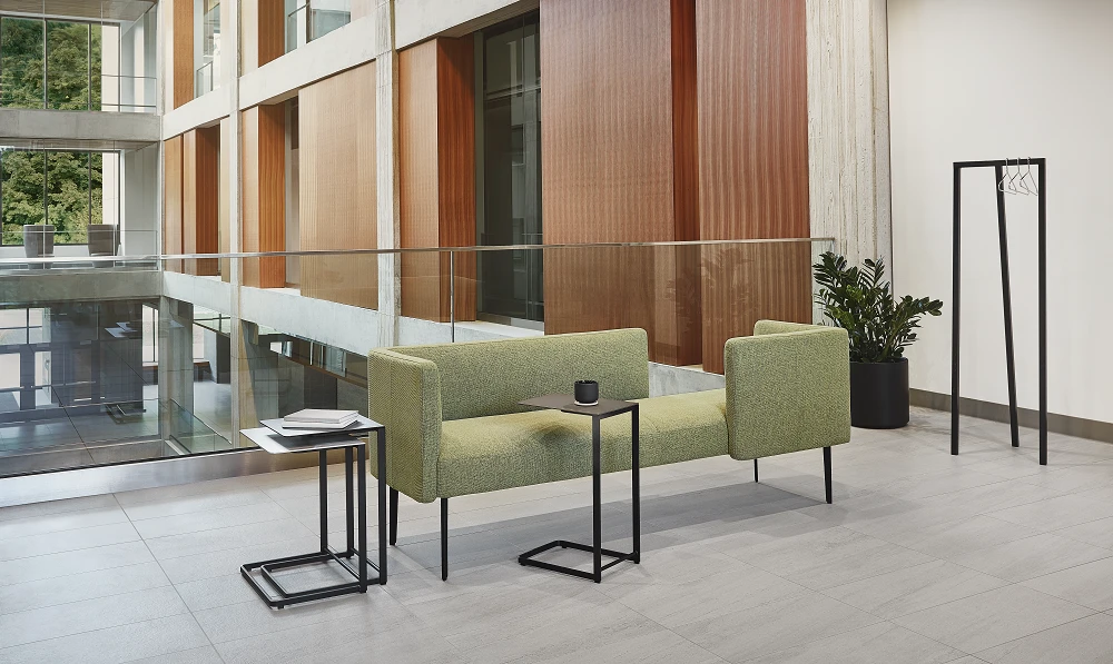 Nesting tables in a training room