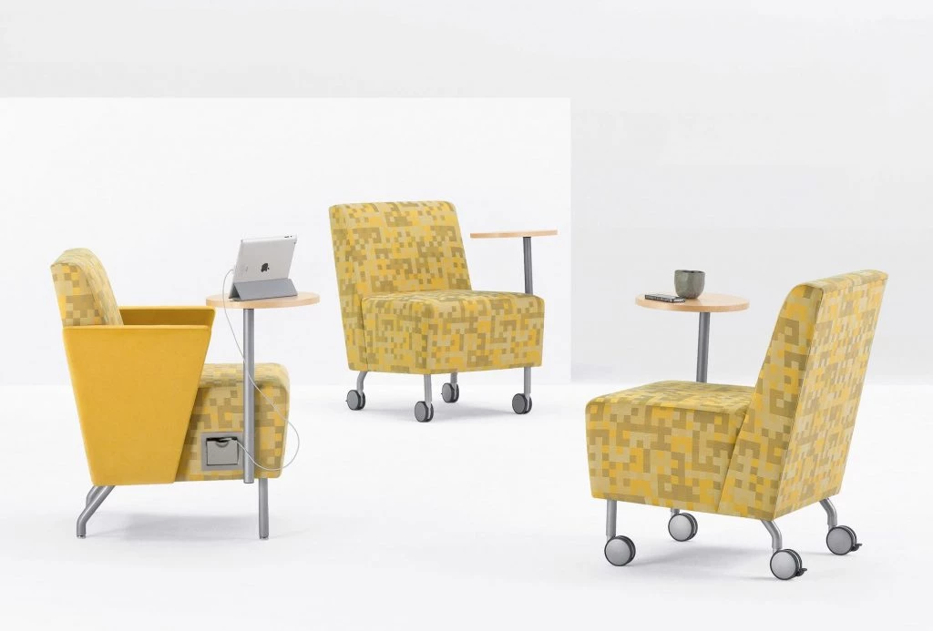 Flexible seating in a collaborative room
