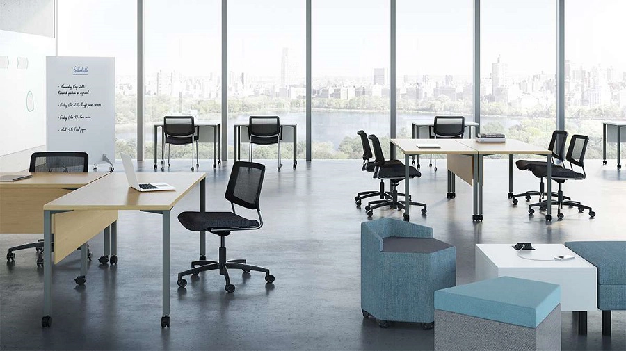 Nesting chairs in a learning space