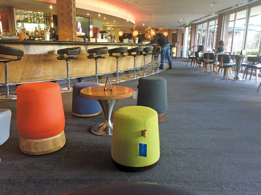 Flexible seating in a collaborative room