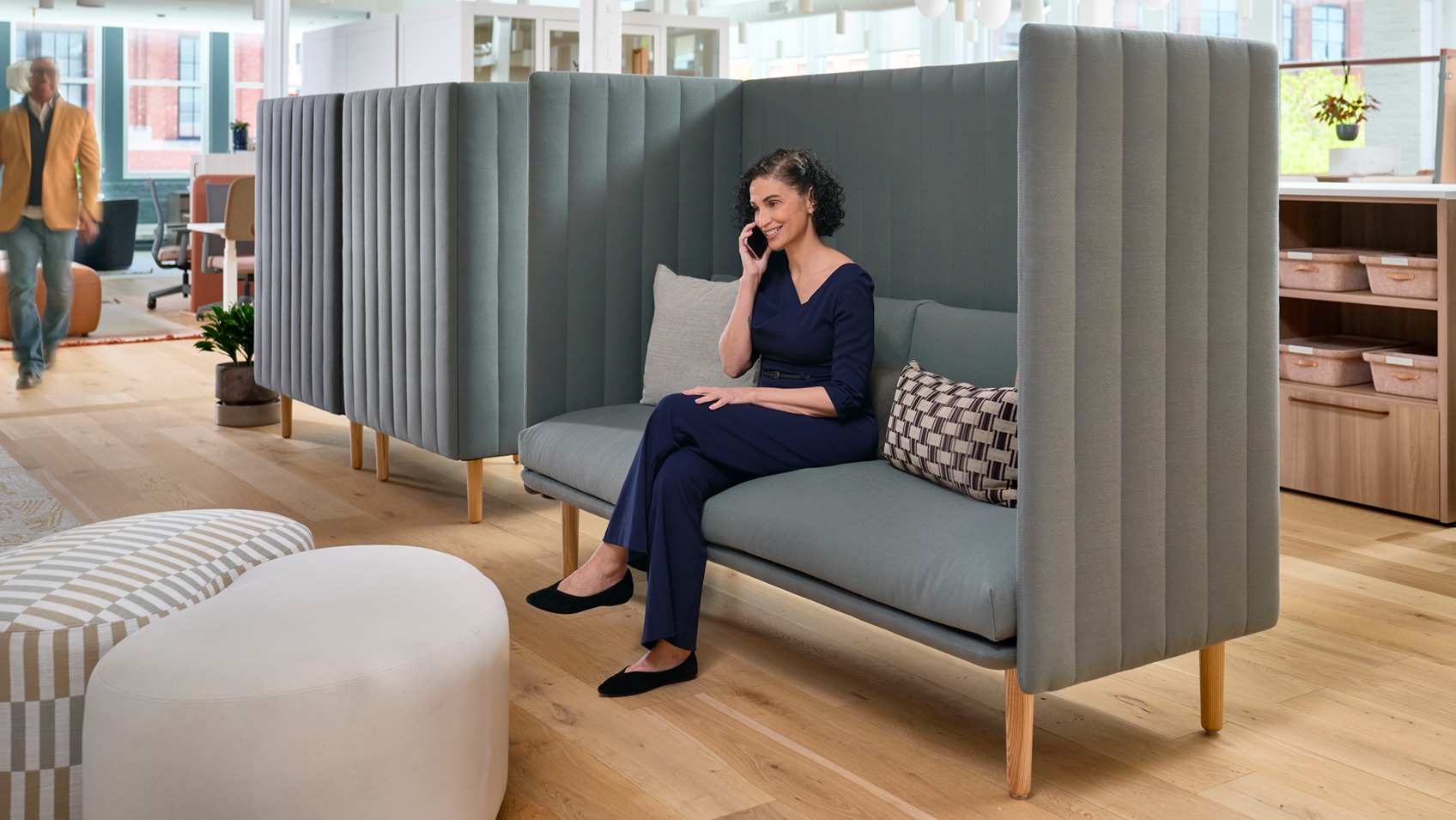 Modern private office sitting area