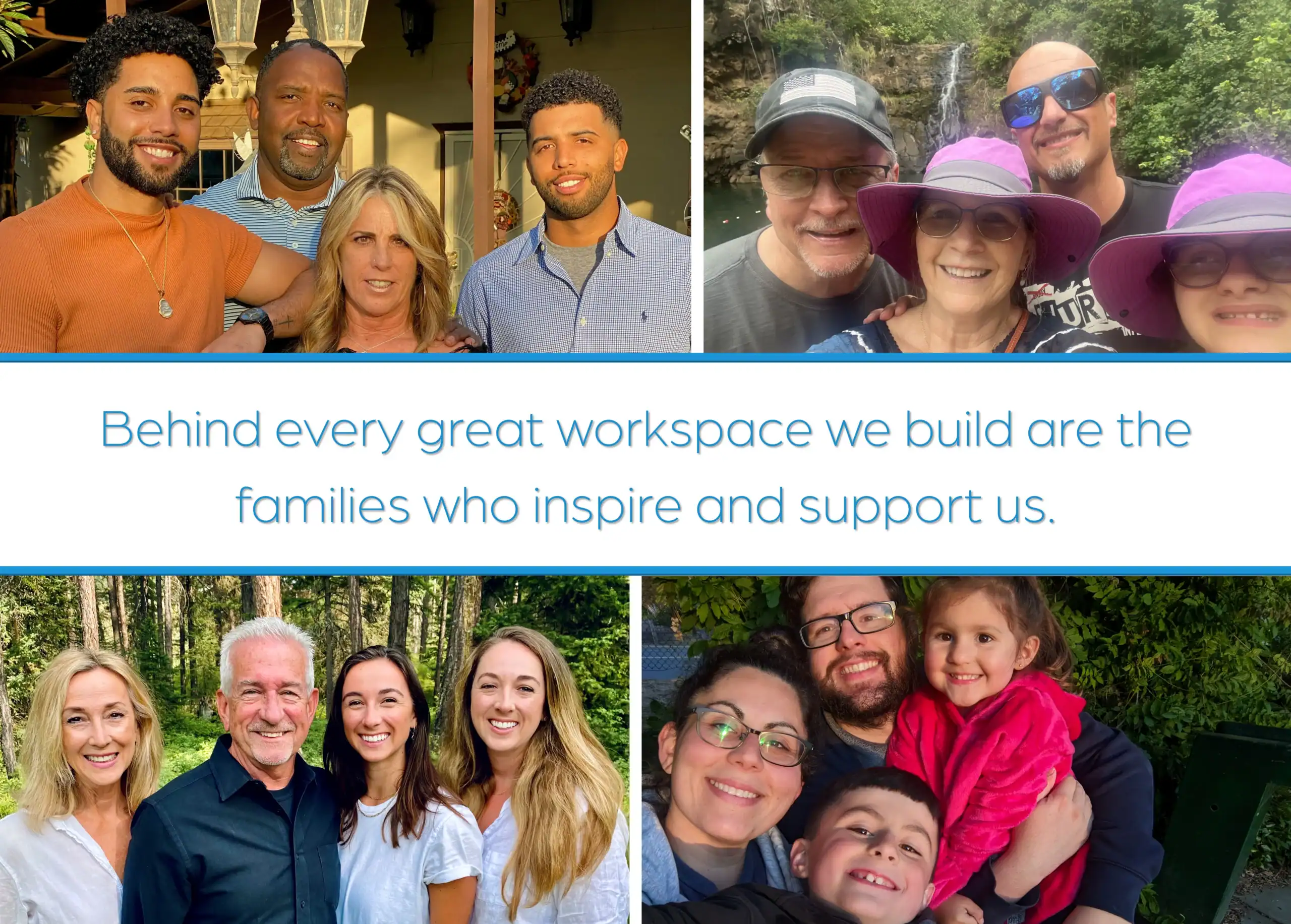 AAA Workspace team members collage, slide two