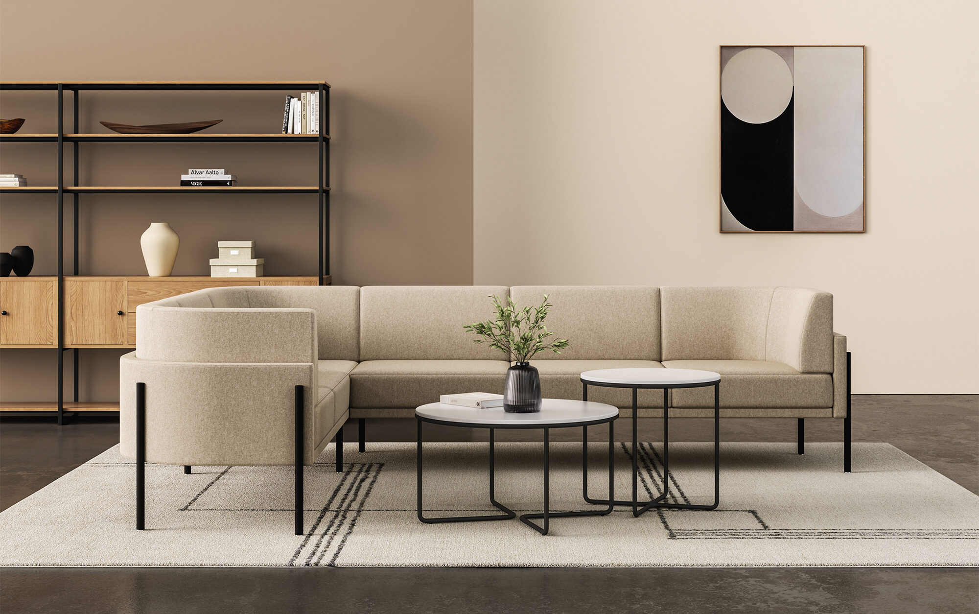 Mobile work table with seating