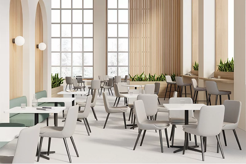 Social office café area