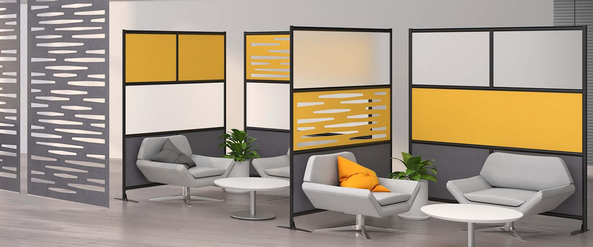 Trends and Insights - Modern open office with defined work zones