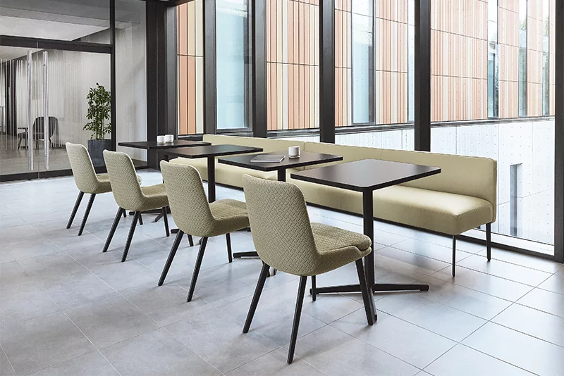 Bright modern office café