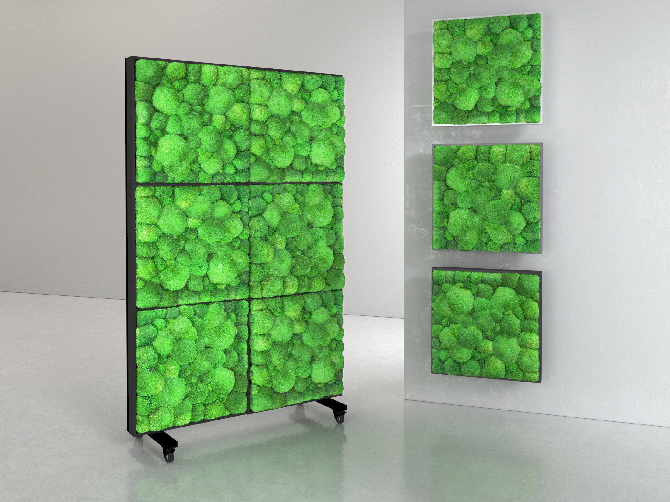 Green divider installation
