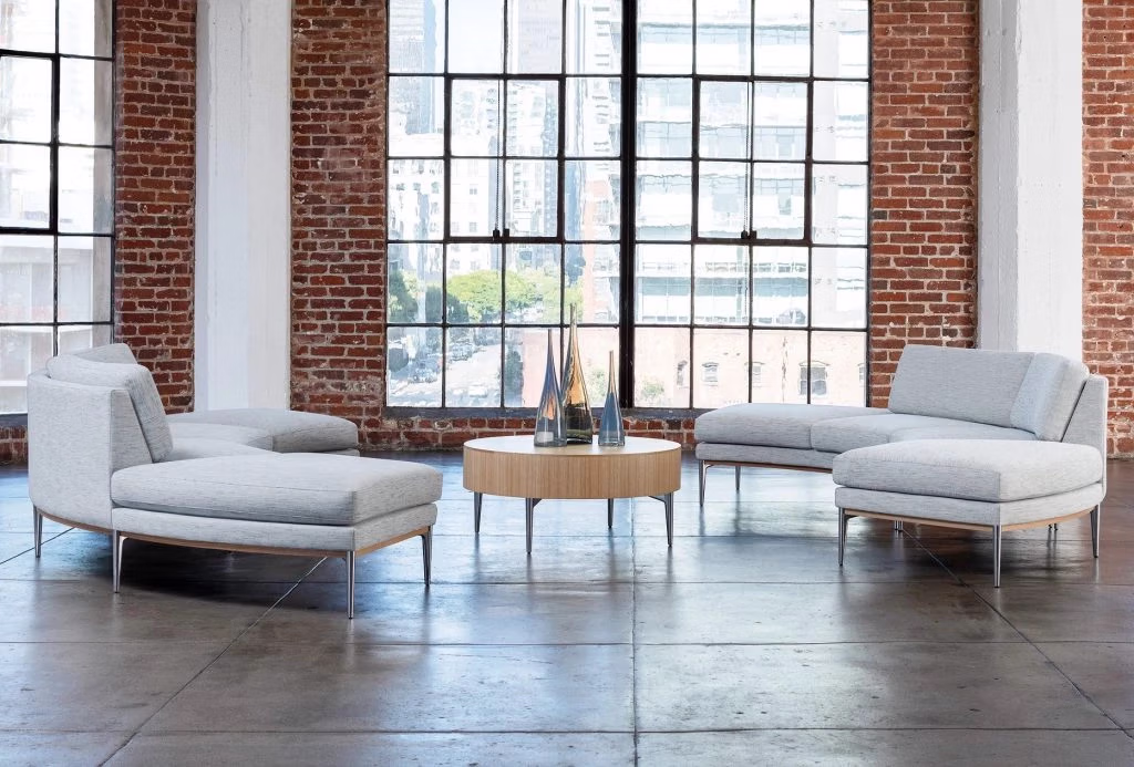 Modern office lobby for visitors and employees