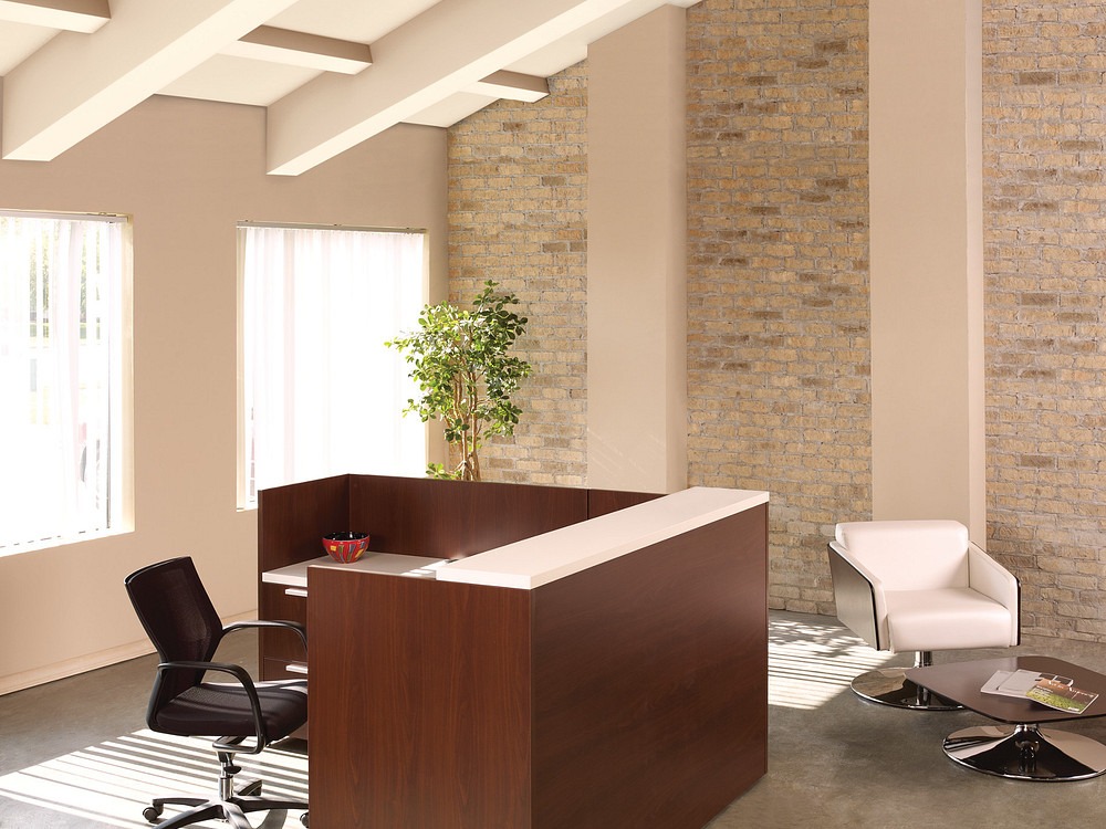 Welcoming office and reception environment