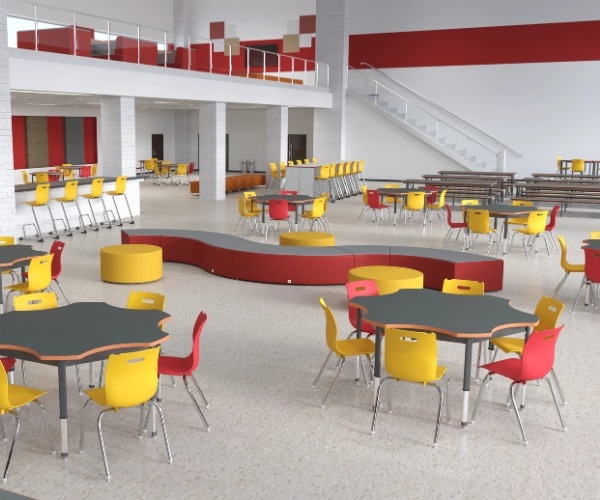 Contemporary multipurpose dining space