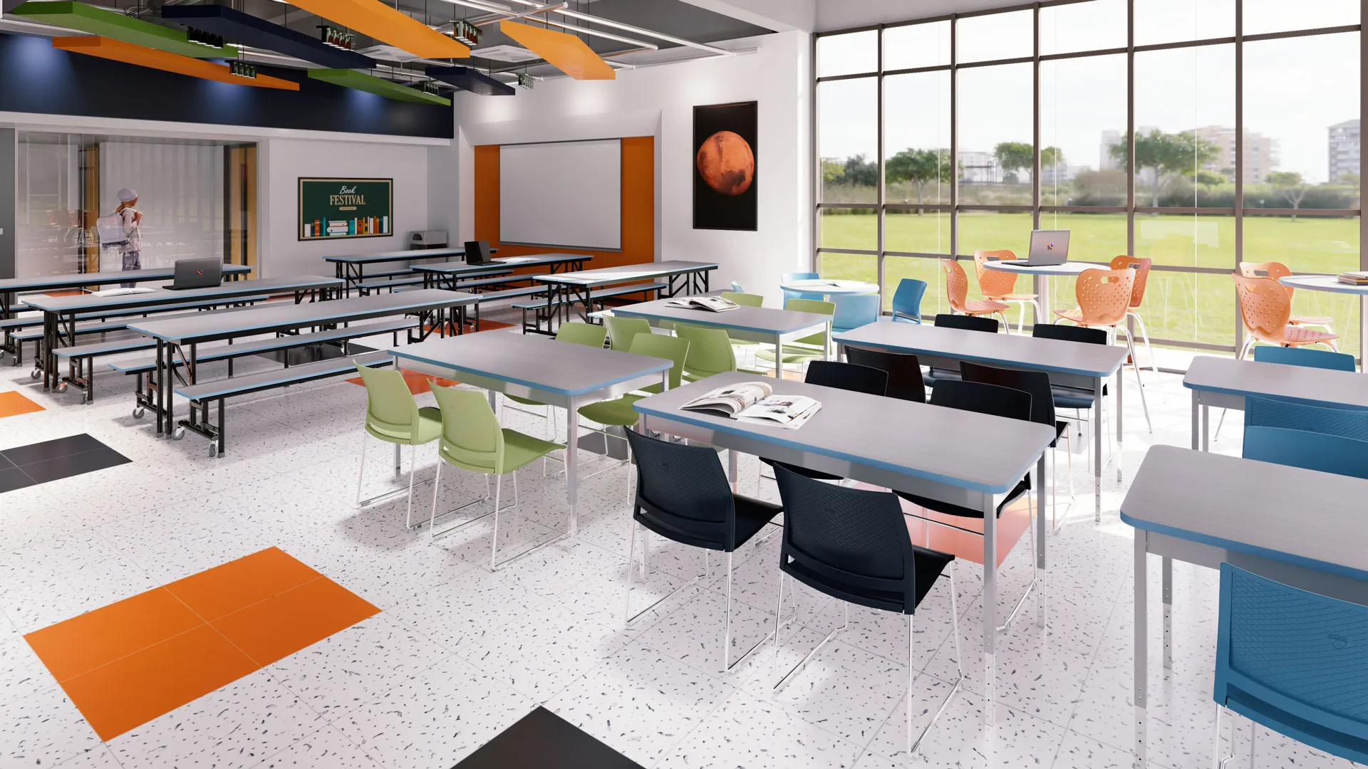 Open gathering and collaboration area