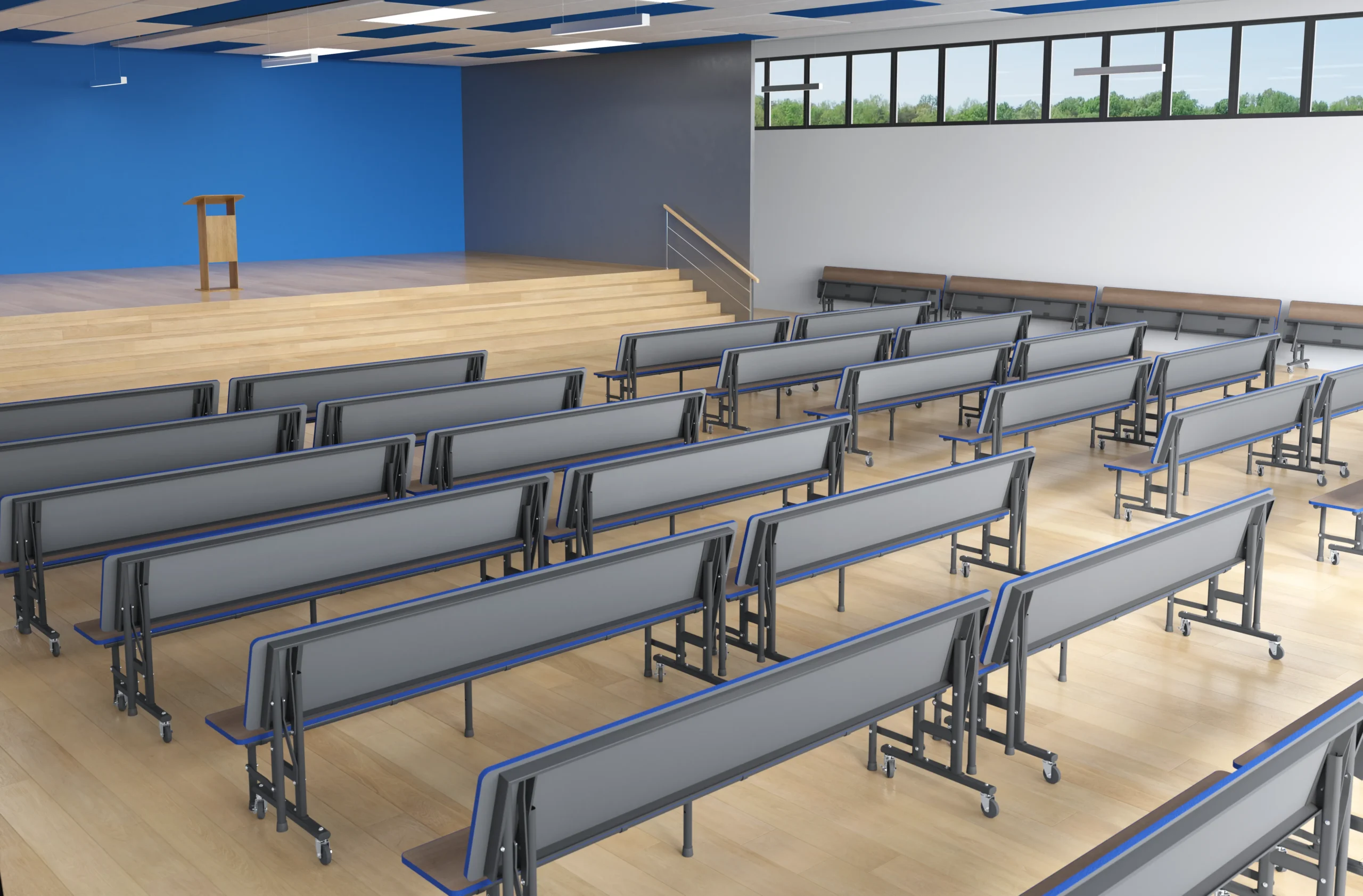 Contemporary multipurpose dining space