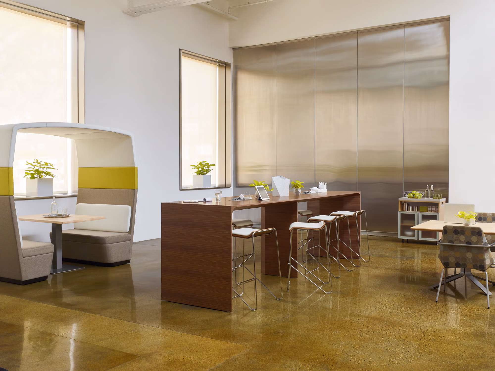 Corporate meeting room with comfortable seating