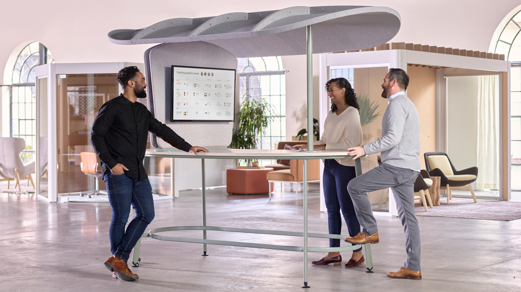Reconfigurable room for group workshops