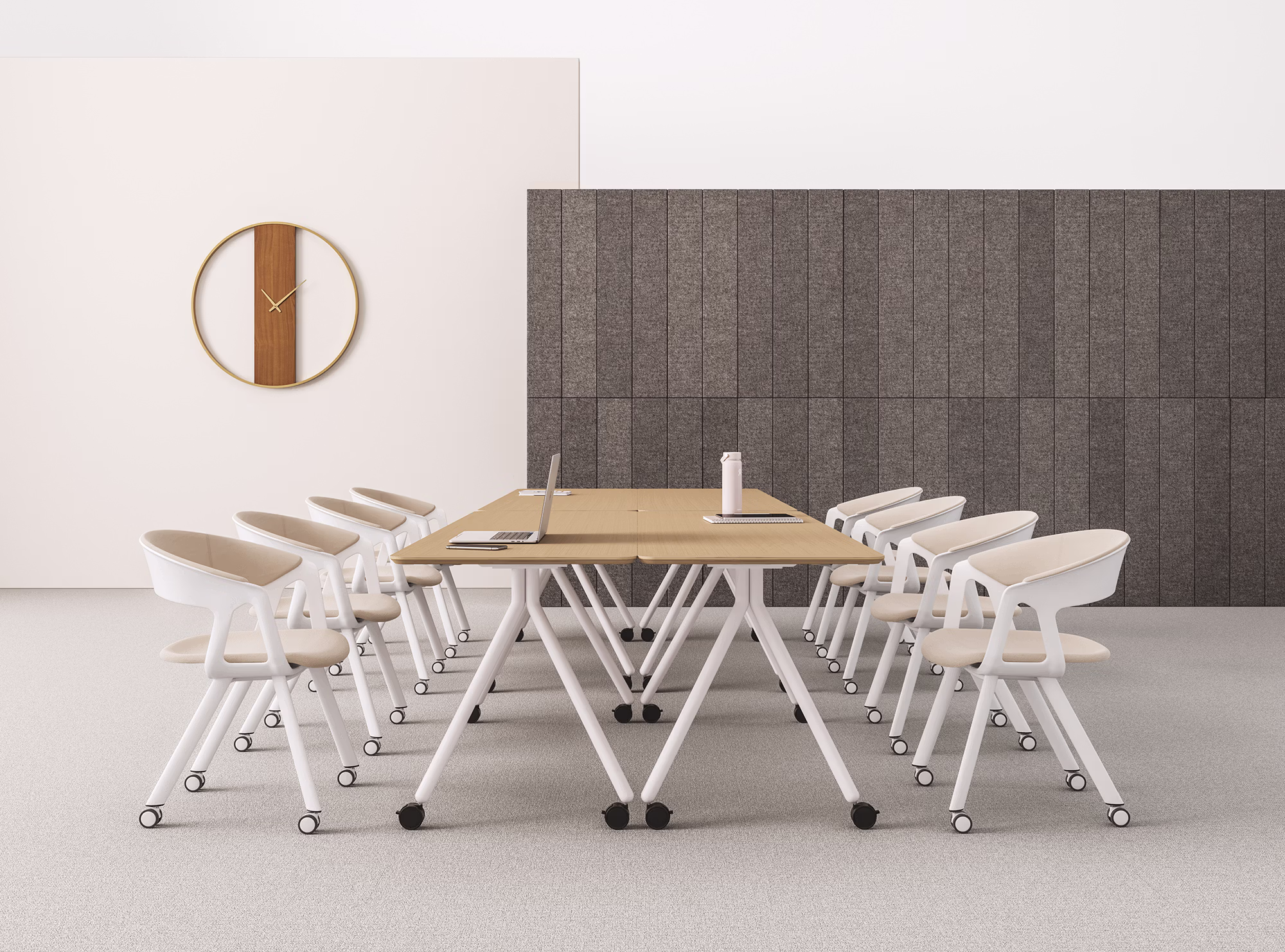Large corporate boardroom