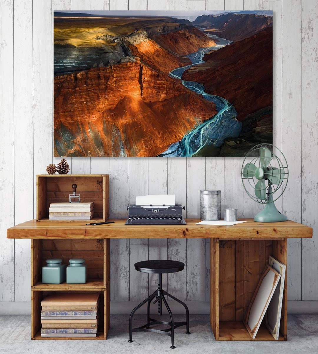 Calm workplace artwork example
