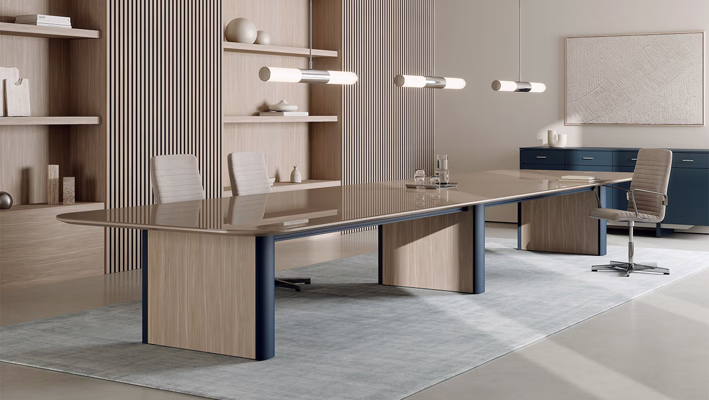 Corporate meeting room with comfortable seating