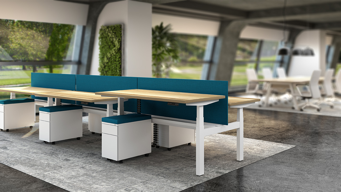 Open office workstation neighborhood