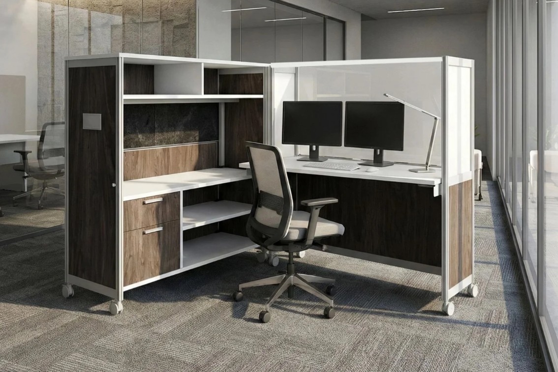 FluidConcepts BOB mobile enclosed workstation