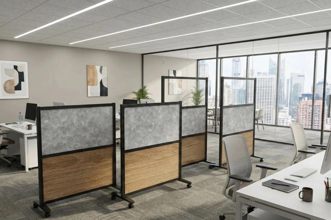 MIX mobile screens in an open office