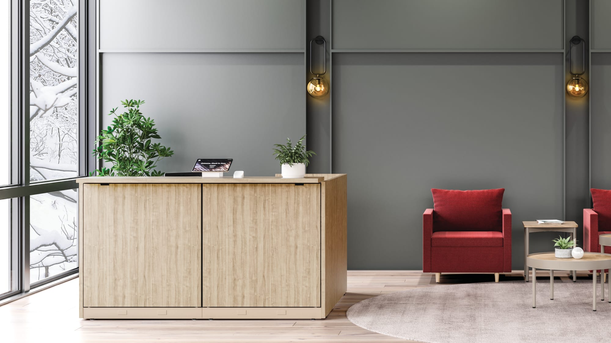 HON Abound worksurfaces and storage