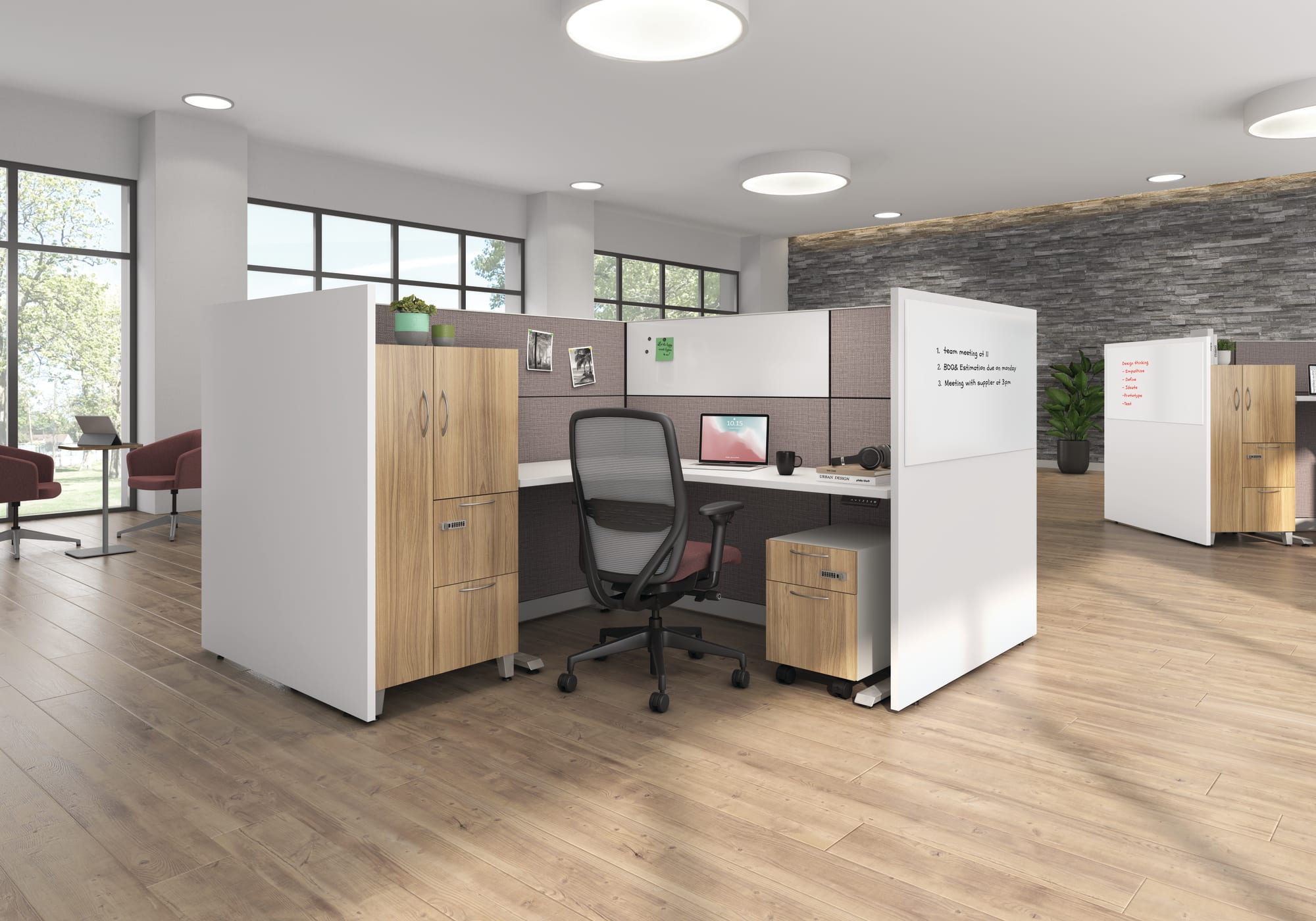 HON Abound traditional panel workstation