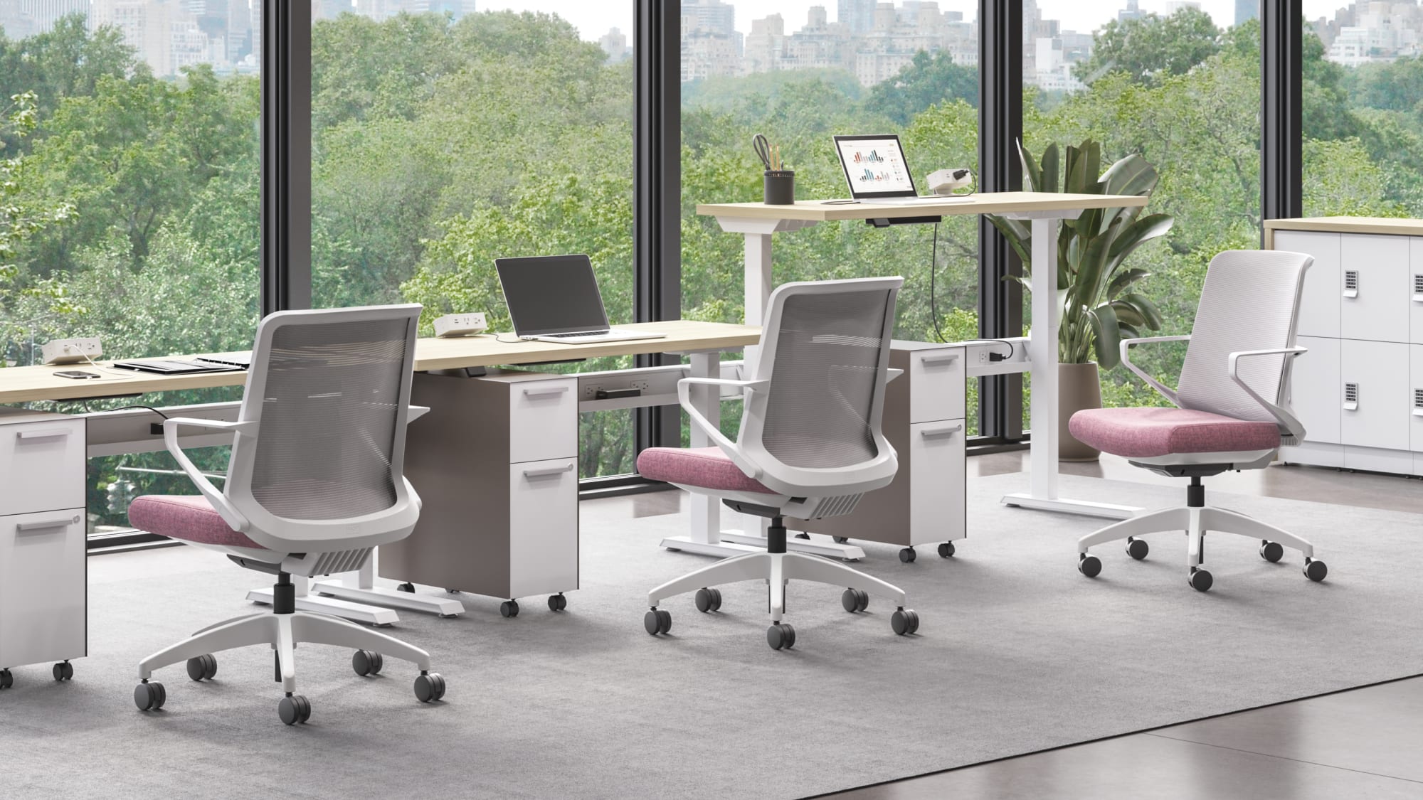 Modern sustainable government office furniture environment