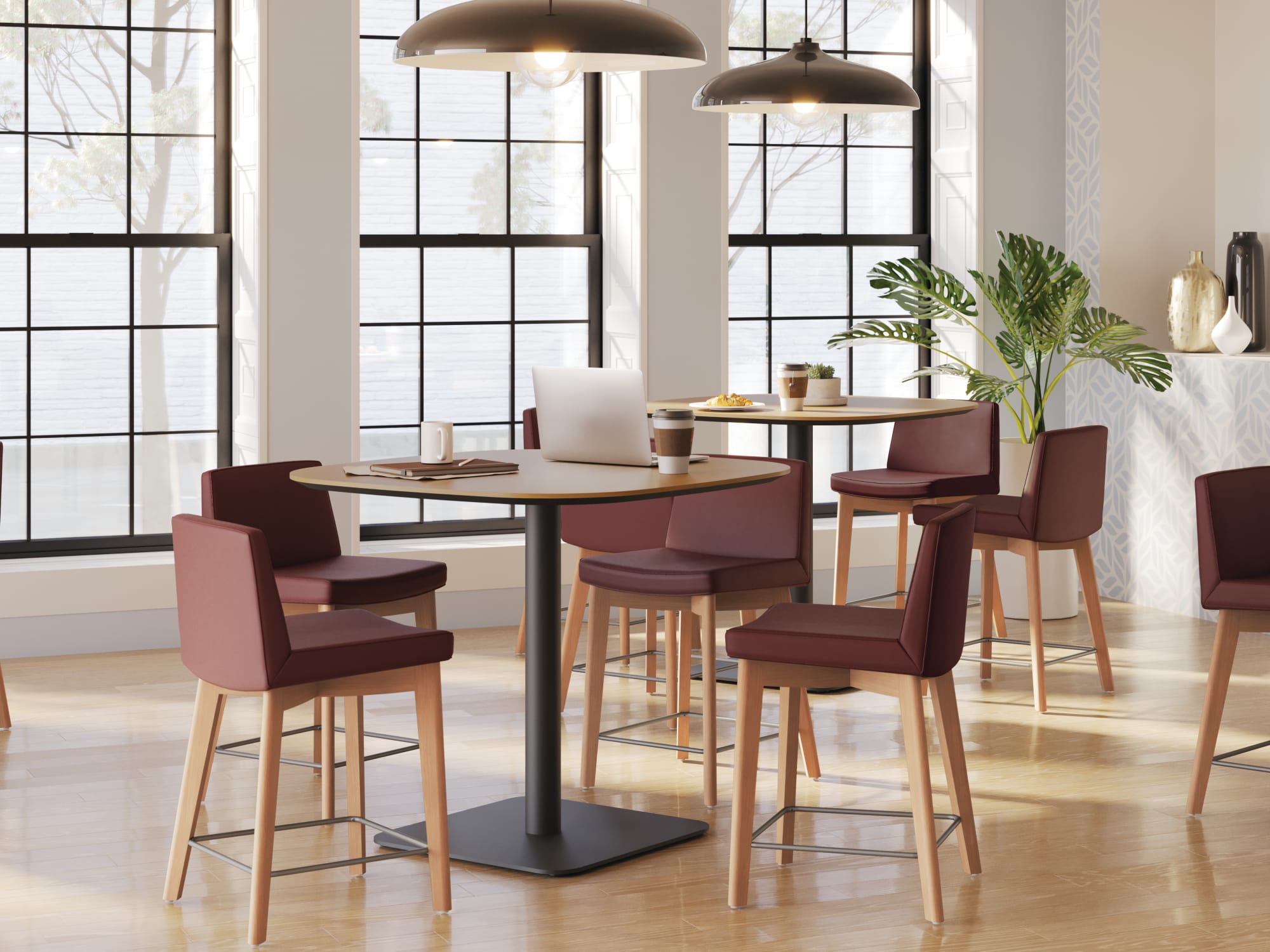 Cafe setting used for casual work