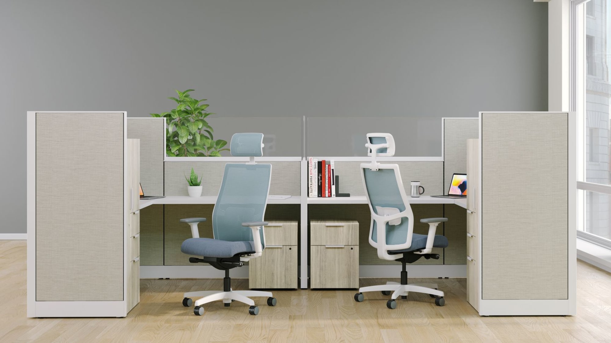 HON Abound glass and markerboard tile options
