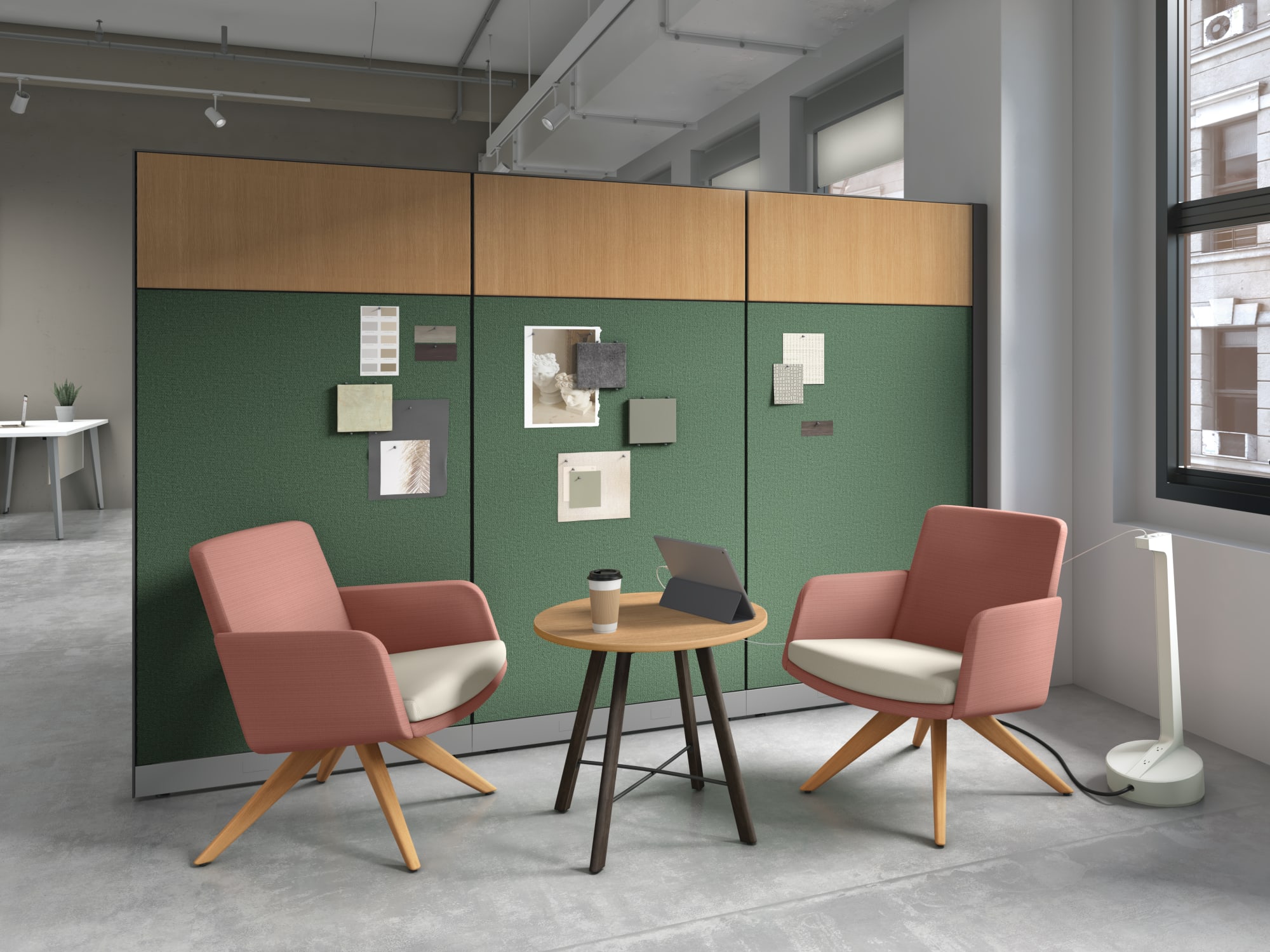 HON Abound glass and markerboard tile options