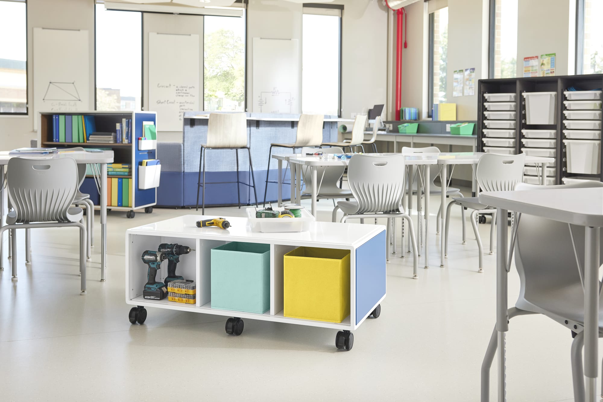 Integrated furniture storage