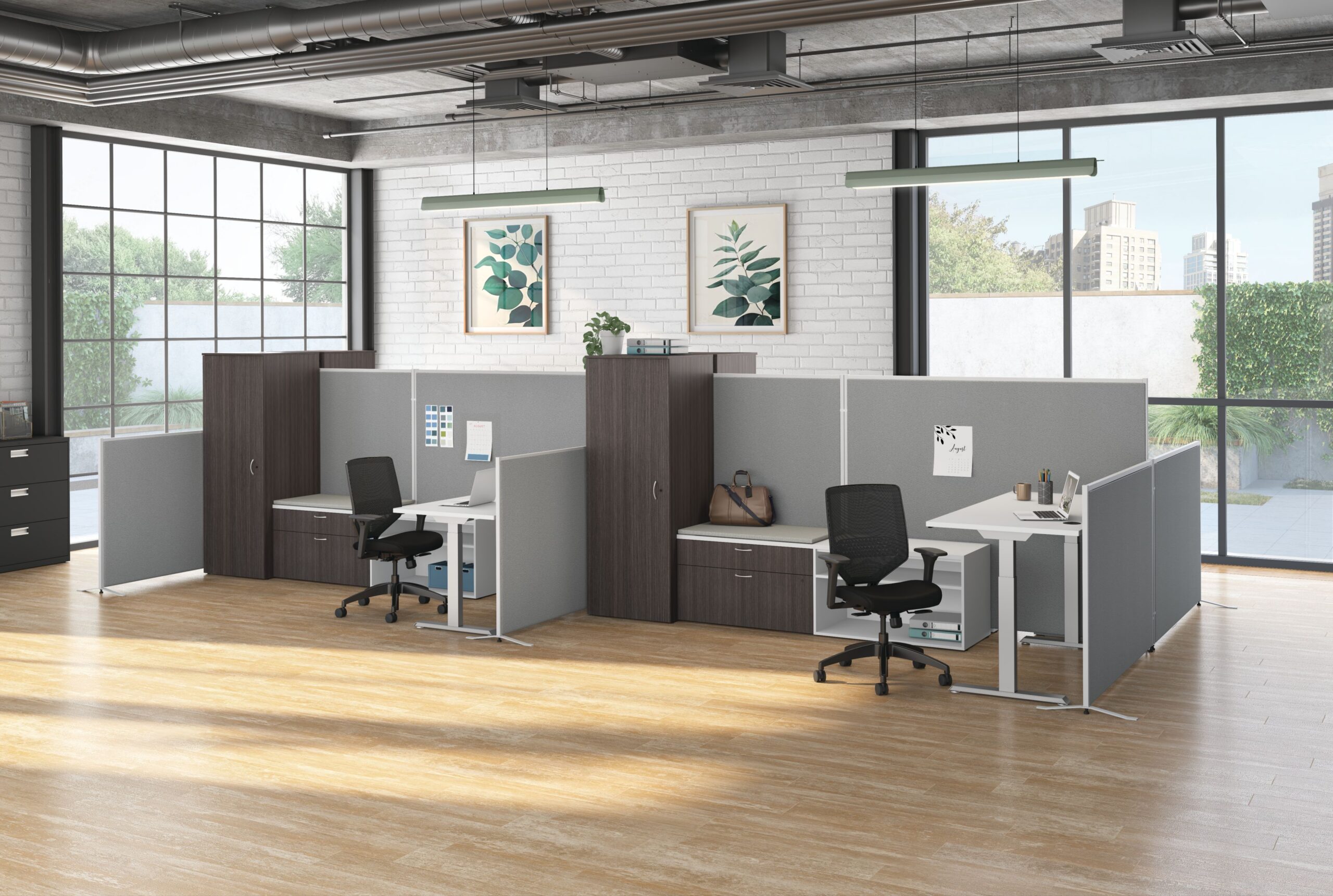 HON Verse panel-mounted workstation shelf