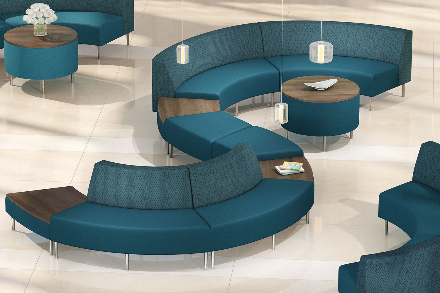 Professional team meeting space