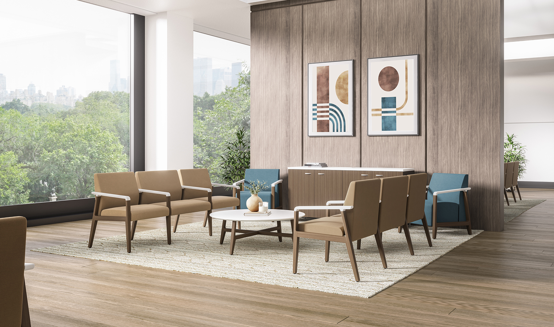 Healthcare reception and waiting area furniture