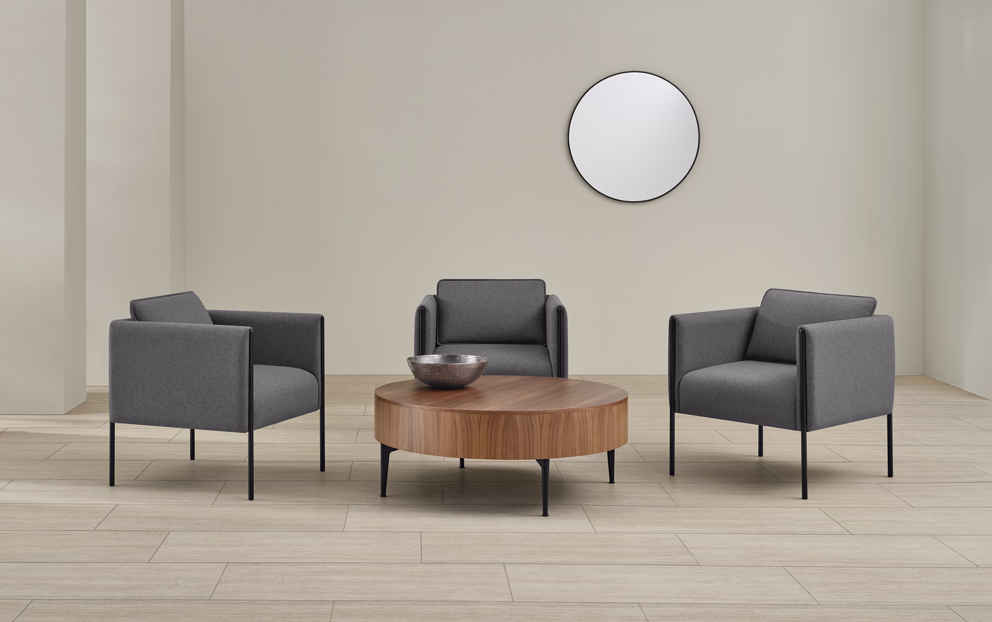 Modern office lobby for visitors and employees