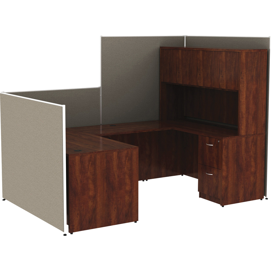 Lorell panels arranged as individual cubicles
