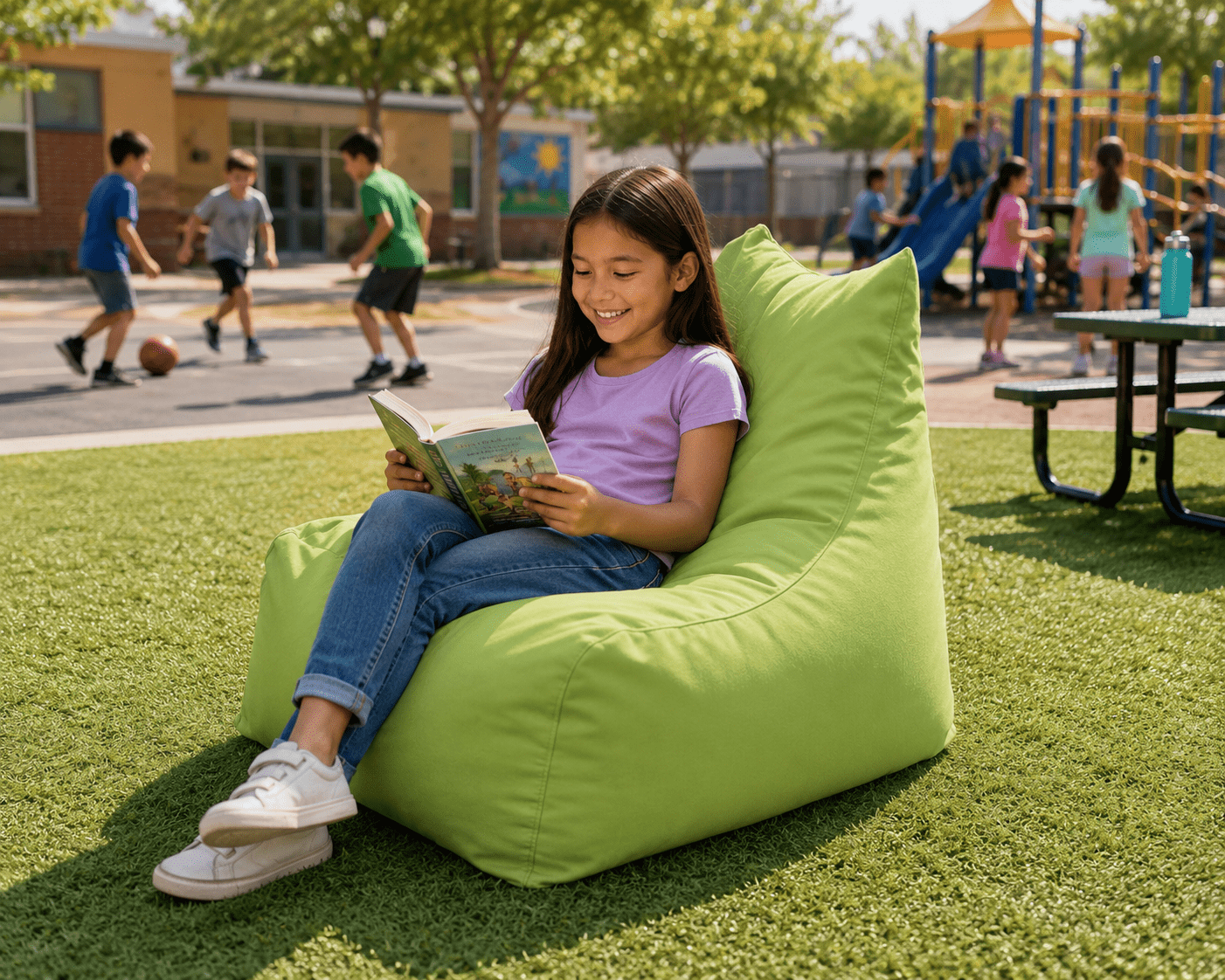 Outdoor school activity area