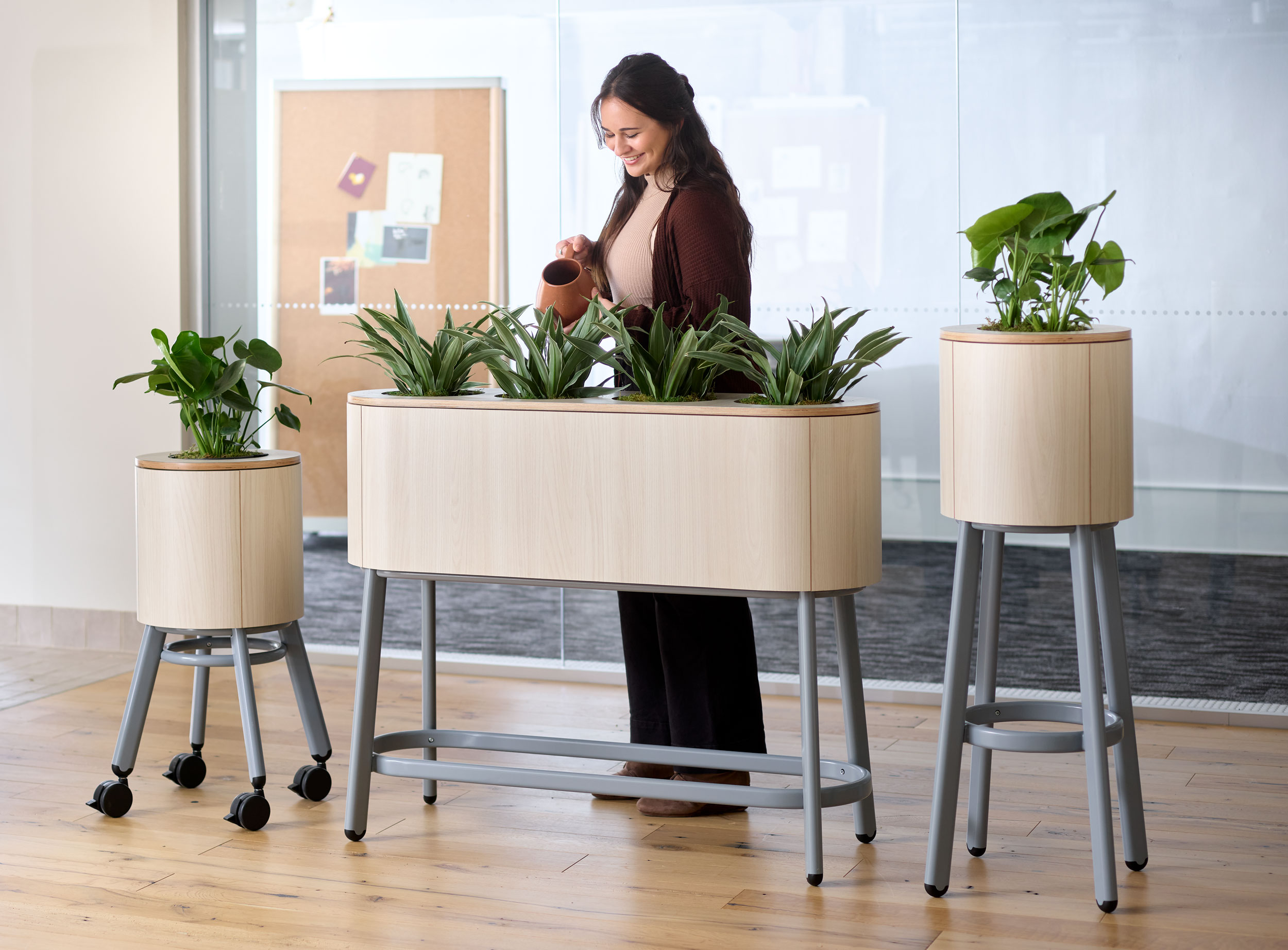 Integrated planter installation