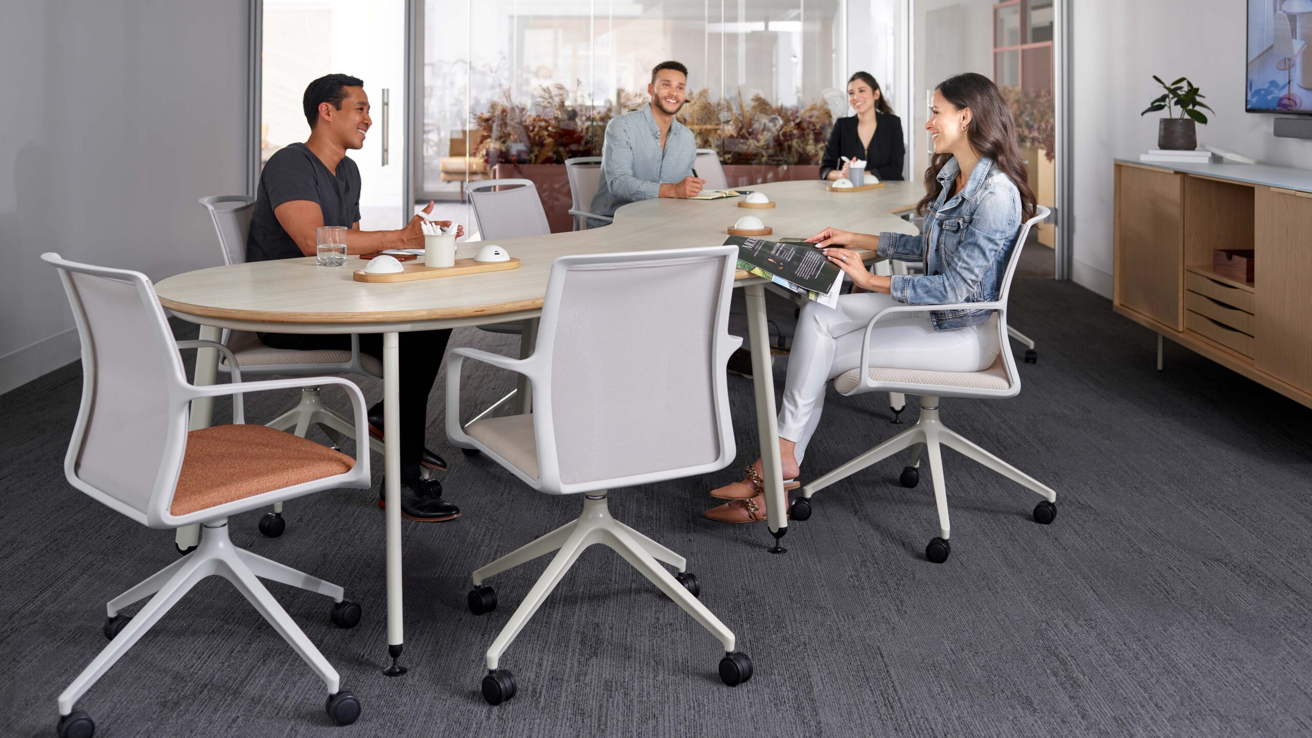Training room with mobile tables