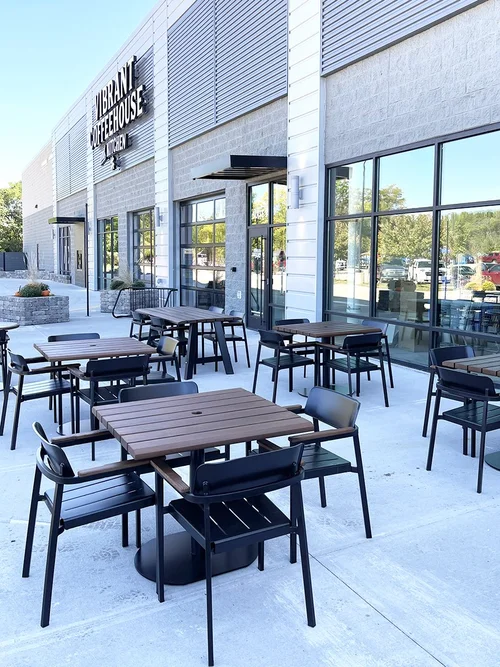 Parcel commercial outdoor picnic table