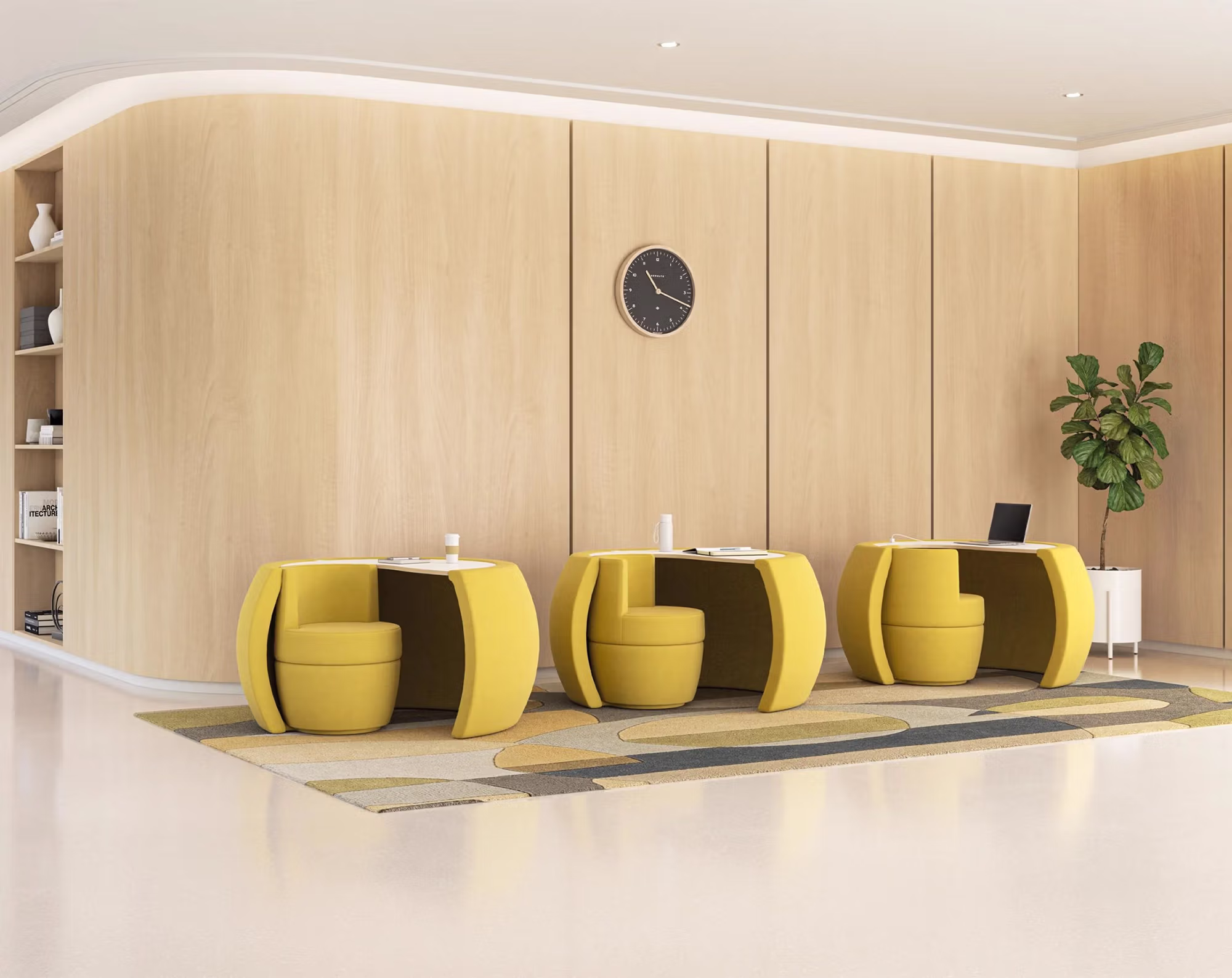 Informal corporate collaboration lounge