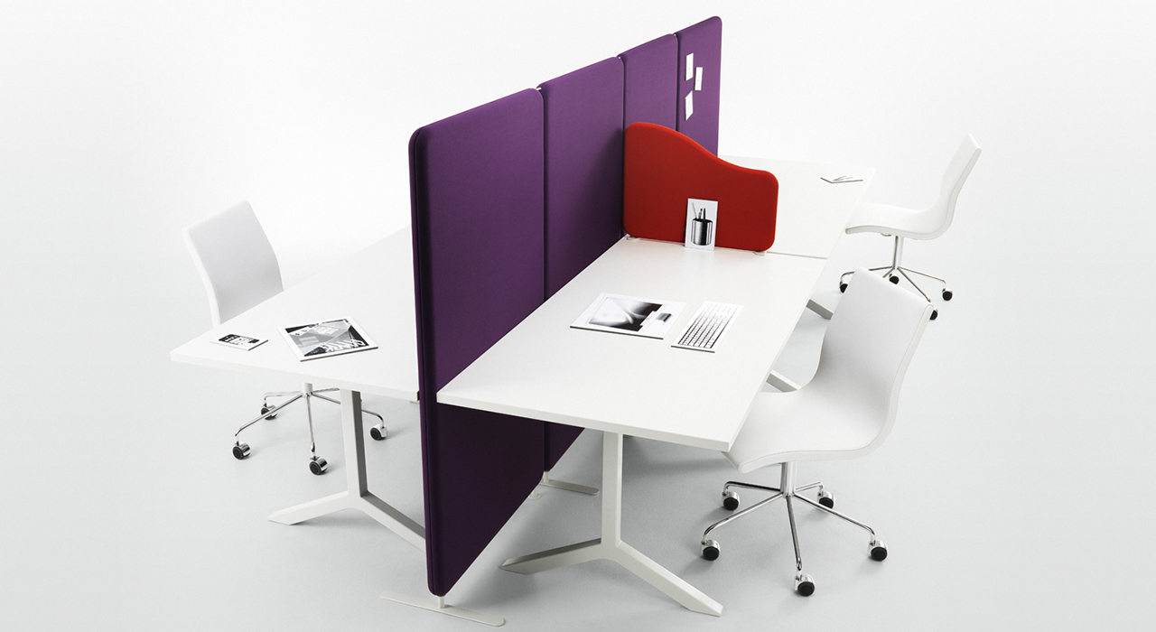 Desk Screens & Dividers acoustic installation