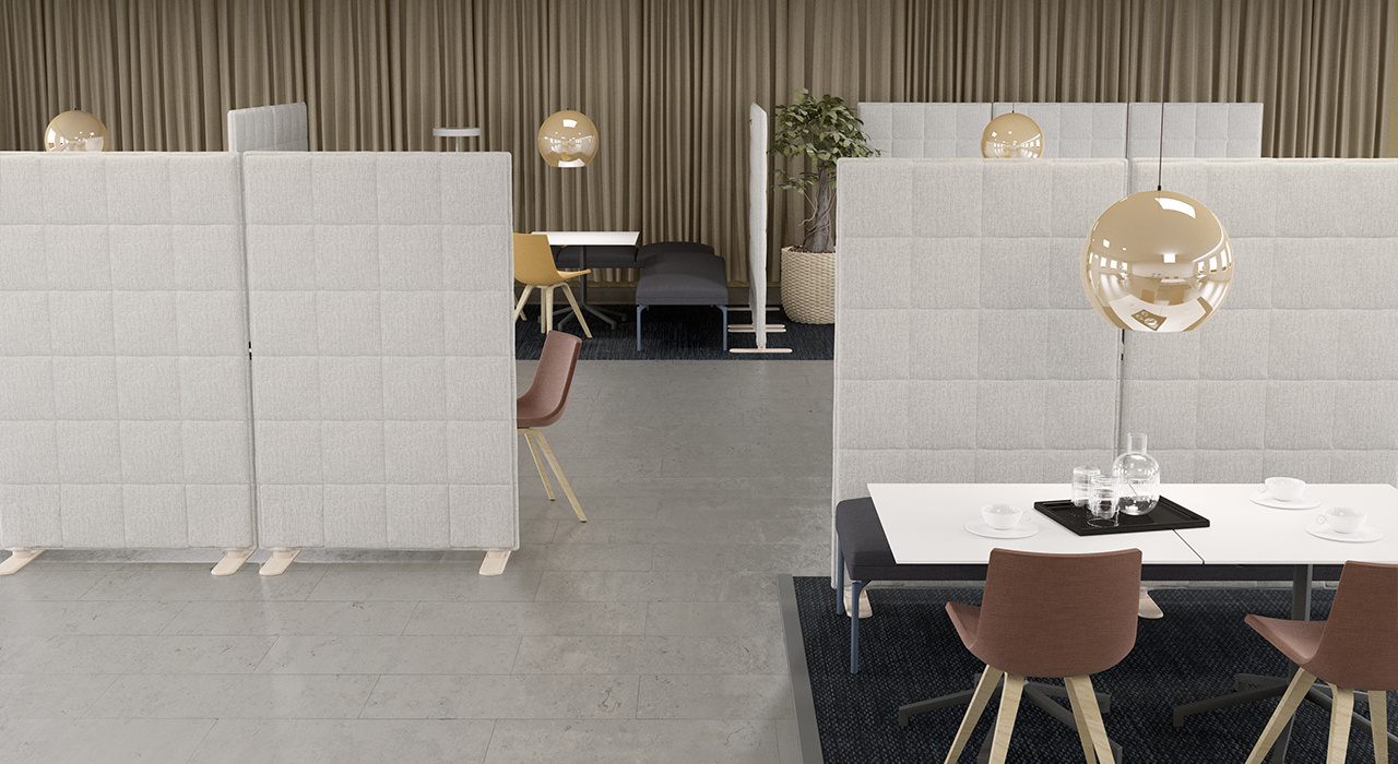 Freestanding Screens acoustic installation