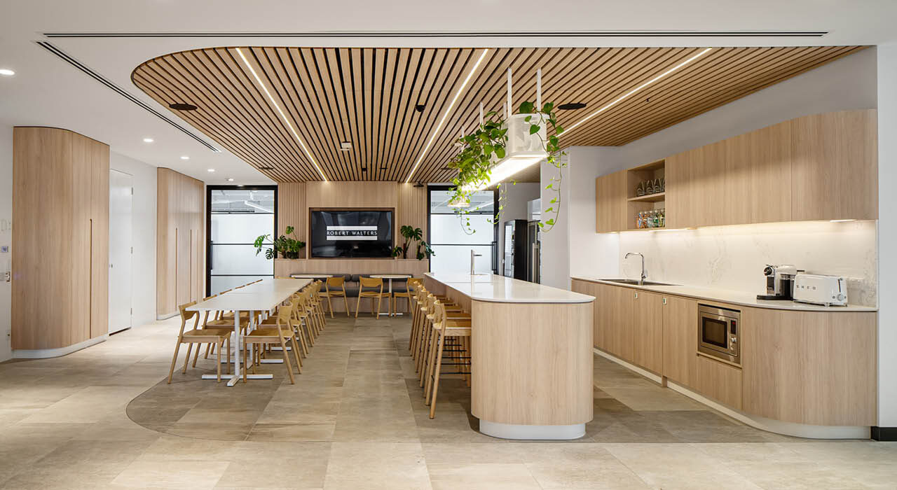 Ceiling Baffles acoustic installation