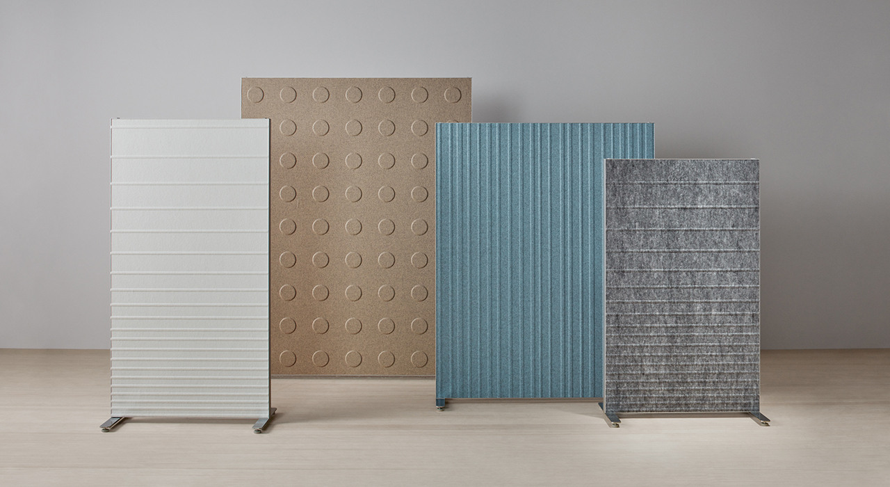 Freestanding acoustic room dividers